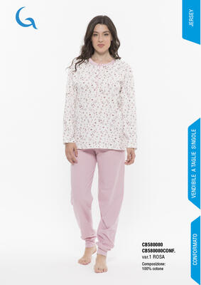 PIGIAMA DONNA M/L C501/CB580080 Tellini S.R.L. Velkoobchodní oblečení